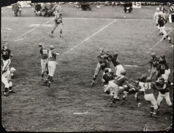 1940s Sid Luckman Chicago Bears "The Sporting News Collection Archives" Original First Generation 12" x 9" Choice Jumbo Oversized Photo (TSN Collection Hologram/MEARS Photo LOA) 1:1, Unique
