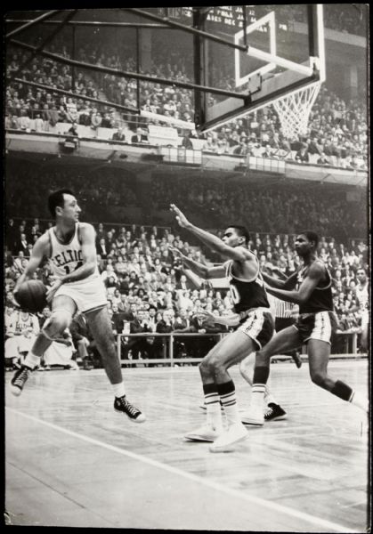 1960-62 circa Bob Cousy Boston Celtics "The Sporting News Collection Archives" Original First Generation 8.5" x 12" Choice Jumbo Oversized Photo (TSN Collection Hologram/MEARS Photo LOA) 1:1, Unique