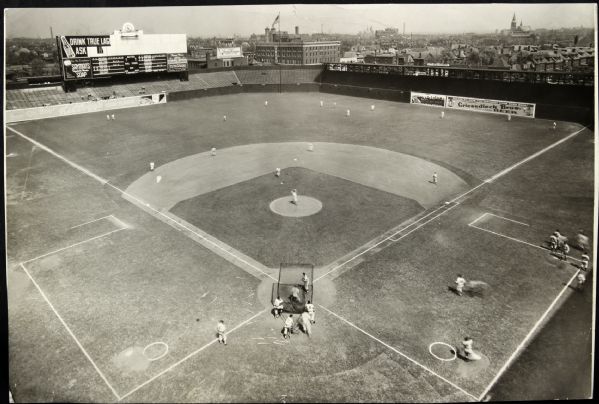 1938 Sportsmans Park St. Louis Browns "The Sporting News Collection Archives" Original First Generation 9" x 13.5" Choice Jumbo Oversized Photo (TSN Collection Hologram/MEARS Photo LOA) 1:1, Unique