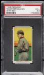 1909 - 11 T206 Roger Bresnahan St. Louis Cardinals With Bat Piedmont Back Card - PSA EX 5.5