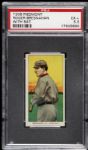 1909 - 11 T206 Roger Bresnahan St. Louis Cardinals With Bat Piedmont Back Card - PSA EX 5.5