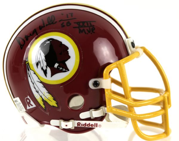 Doug Williams Washington Redskins Signed Mini-Helmet With Inscription - JSA