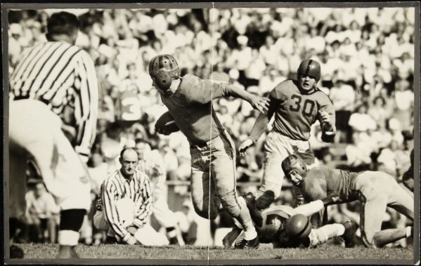 1944 Joe Stuart California Bears "The Sporting News Collection Archives" Original First Generation 8.5" x 13.5" Choice Jumbo Oversized Photo (TSN Collection Hologram/MEARS Photo LOA) 1:1, Unique