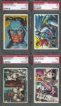 1966 Batman (Black Bat) PSA Graded NM 7 Partial Set (27/55)