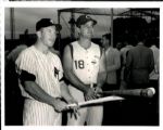 1956 Mickey Mantle Ted Kluszewski Donald Wingfield Photograph "The Sporting News Collection Archives" Original 8" x 10" Photo (Sporting News Collection Hologram/MEARS Photo LOA)