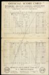 1900-1910 circa Spalding Official Amateur Baseball Scorecard