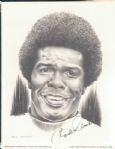 Linnett Scketches (6) Including Rod Carew w/ header card