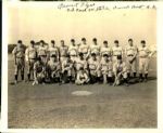 1940s circa Quonset Flyers Team Photo and Correspondence "The Sporting News Collection Archives" Original 8" x 10" Photo (Sporting News Collection Hologram/MEARS Photo LOA)