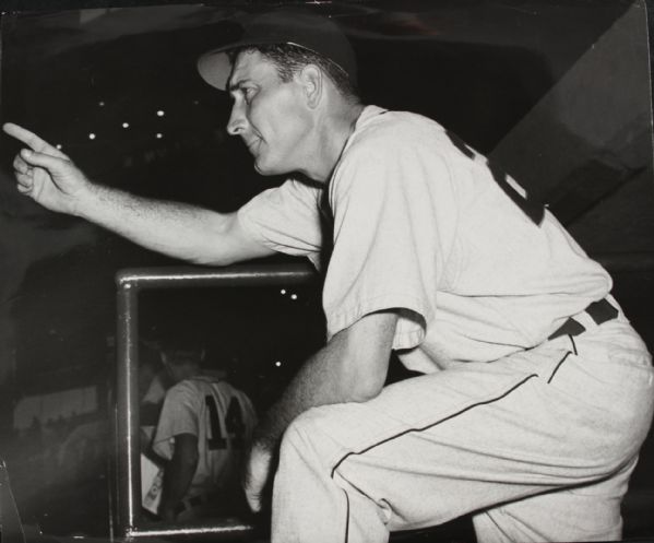 1952 Fred Hutchinson Detroit Tigers "The Sporting News Collection Archives" Original First Generation 10" x 12" Choice Jumbo Oversized Photo (TSN Collection Hologram/MEARS Photo LOA) 1:1, Unique