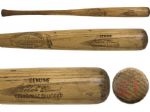 1966-68 Roberto Clemente Blood Red 21 H&B Louisville Slugger Professional Model Game Used Bat - Pittsburgh Pirates (MEARS A10) w/ LOA from Cubs Groundskeeper 