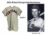 1961 Al Heist Chicago Cubs Road Jersey (MEARS A10)