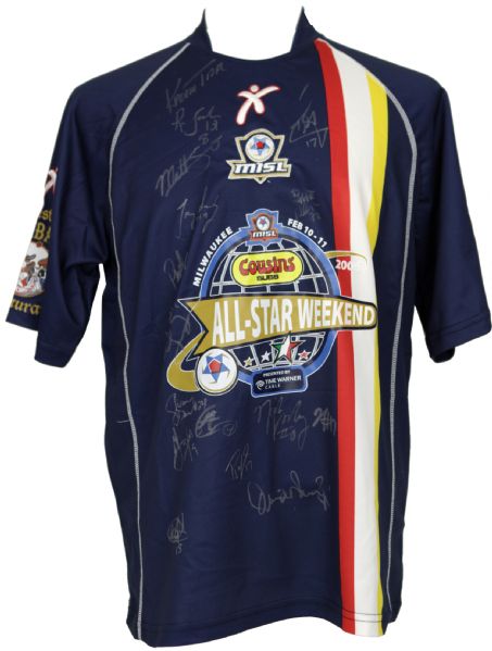 2006 Milwaukee All Star Weekend Signed MISL Jersey - 16 Sigs. 