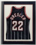 1990s Clyde Drexler Houston Rockets Signed Authentic Jersey - JSA