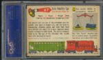 1955 Topps Rails & Sails Live Poultry Car #67 PSA NM-MT 8