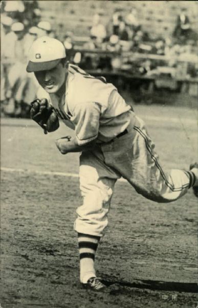 1945-49 Hiroshi Nakao Tokyo Giants "The Sporting News Collection Archives" Original Photo (Sporting News Collection Hologram/MEARS Photo LOA)