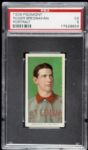 1909 - 11 T206 Roger Bresnahan St. Louis Cardinals Portrait Piedmont Back Card - PSA EX 5