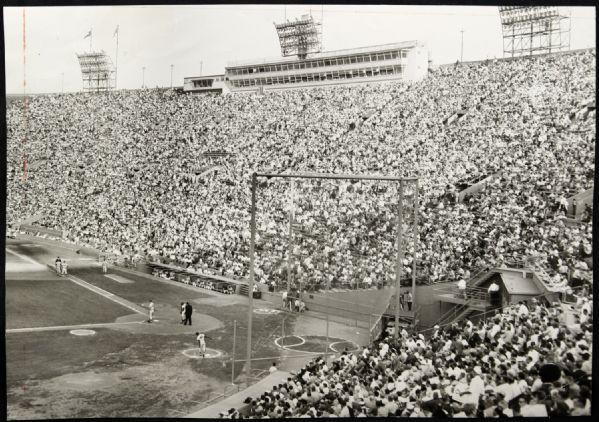 1958 Los Angeles Park L.A. Dodgers "The Sporting News Collection Archives" Original First Generation 8.5" x 12" Choice Jumbo Oversized Photo (TSN Collection Hologram/MEARS Photo LOA) 1:1, Unique