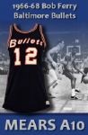 1966-68 Baltimore Bullets Bob Ferry Game Worn Jersey (MEARS A10) Only known example!!! 1:1