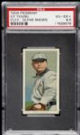 1909 - 11 T206 Cy Young Cleveland Naps Piedmont Back Card - PSA VG/EX+ 4.5