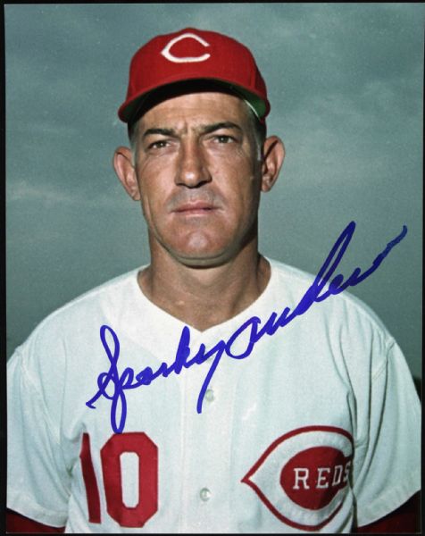 Sparky Anderson Cincinnati Reds Signed 8" x 10" Photo - JSA