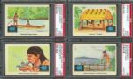 1959 Indian Trading Card PSA Graded Collection (4)