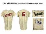 1966 Willie Kirkland Washinton Senators Home Jersey (MEARS A5.5)