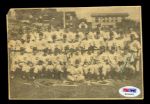 Chicago Cubs Signed  Newspaper Team Photo ( PSA/DNA)