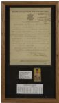 1919 Pickles Dillhoefer Army Discharge Letter Twice Signed  - JSA