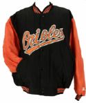 1990s Baltimore Orioles Game Worn Jacket - (MEARS Auction LOA)