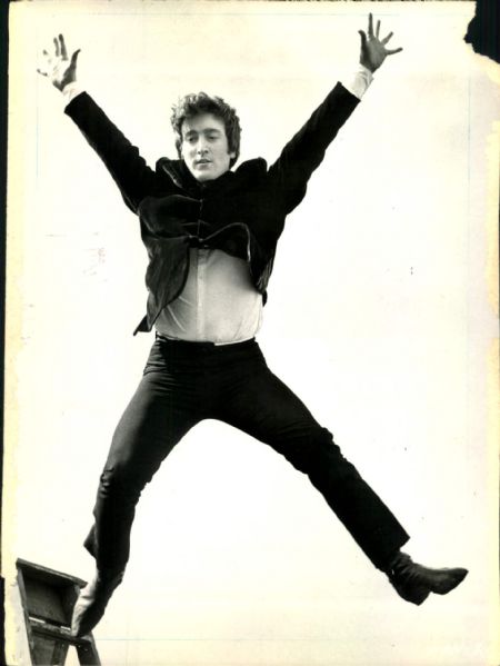 1964 John Lennon The Beatles Original 7" x 9.5" Photo (MEARS Photo LOA)
