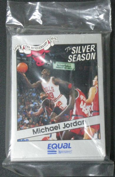 1991 Star Equal Chicago Bulls Bagged Team Set