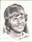 Linnett Scketches (6) Including Rod Carew w/ header card