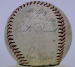 Baseball Superstars Multi Signed ONL (Giles) Baseaball w/ Roger Maris & Willie Mays Included From Cubs Employee - JSA 