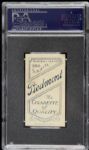 1909 - 11 T206 Eddie Collins Philadelphia A's Piedmont Back Card - PSA 5 MC