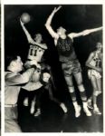 1947-51 George Mikan Minneapolis Lakers Joe Fulks Philadelphia Warriors "SPORT Magazine Collection Archives" Origingal Photos (MEARS Photo LOA) - Lot of 2