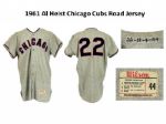1961 Al Heist Chicago Cubs Road Jersey (MEARS A10)
