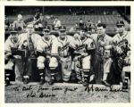 1953-65 Sibby Sisti Warren Spahn Eddie Mathews Milwaukee Braves Signed 8" x 10" Photo - JSA