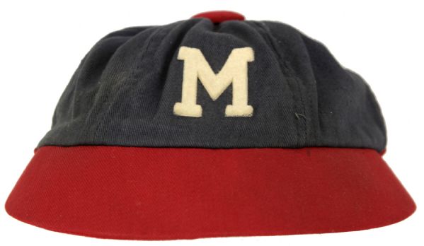 1953-65 High Grade Rare Milwaukee Braves Childs Cap - Souvenir from Milwaukee County Stadium