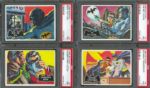 1966 Batman (Black Bat) PSA Graded NM 7 Partial Set (27/55)
