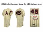 1961 Charlie Shoemaker Kansas City A's Home Jersey (MEARS A6.5)