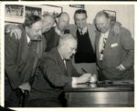 1941-50s circa Hollywood Stars Baseball Club (PCL) The Sporting News Collection Archives Original Photo (Sporting News Collection Hologram/MEARS Photo LOA)