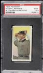 1909 - 11 T206 Hughie Jennings Detroit Tigers Piedmont Back Card - PSA EX+ 5.5