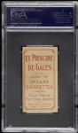 1909 - 11 T206 Jack Chesbro New York Highlanders El Principe De Gales Back Card - PSA EX/MT 6