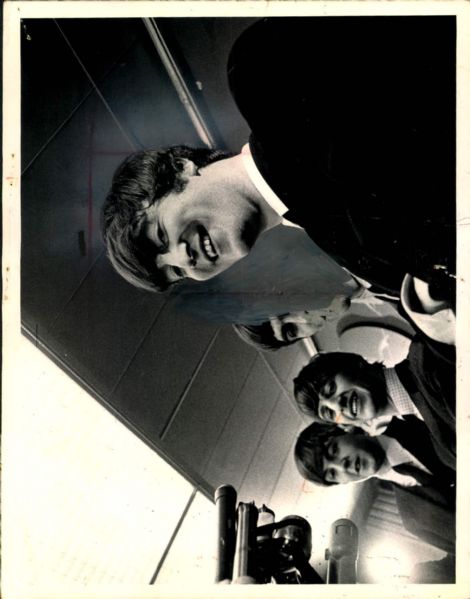 1964 John Lennon The Beatles Original 7" x 9" Photo (MEARS Photo LOA)