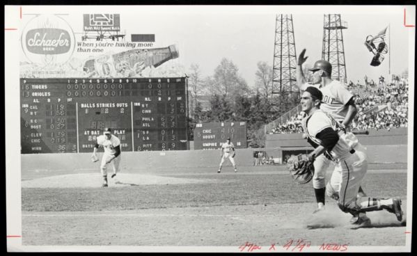 1967 Steve Barber Baltimore Orioles "The Sporting News Collection Archives" Original First Generation 7" x 12" Choice Jumbo Oversized Photo (TSN Collection Hologram/MEARS Photo LOA) 1:1, Unique