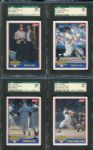 1991 Score Mickey Mantle Insert Set (7) SGC Graded