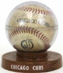 1966 Chicago Cubs Team Signed Baseball w/ 26 Sigs. Incl. Ernie Banks Leo Durocher Ron Santo From Cubs Employee - JSA 