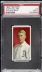 1909 - 11 T206 Eddie Collins Philadelphia As Piedmont Back Card - PSA 5 MC