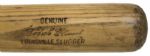 1966-68 Roberto Clemente Blood Red 21 H&B Louisville Slugger Professional Model Game Used Bat - Pittsburgh Pirates (MEARS A10) w/ LOA from Cubs Groundskeeper 