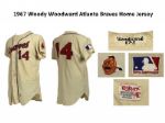1967 Woody Woodward Atlanta Braves Home Jersey (MEARS A6)